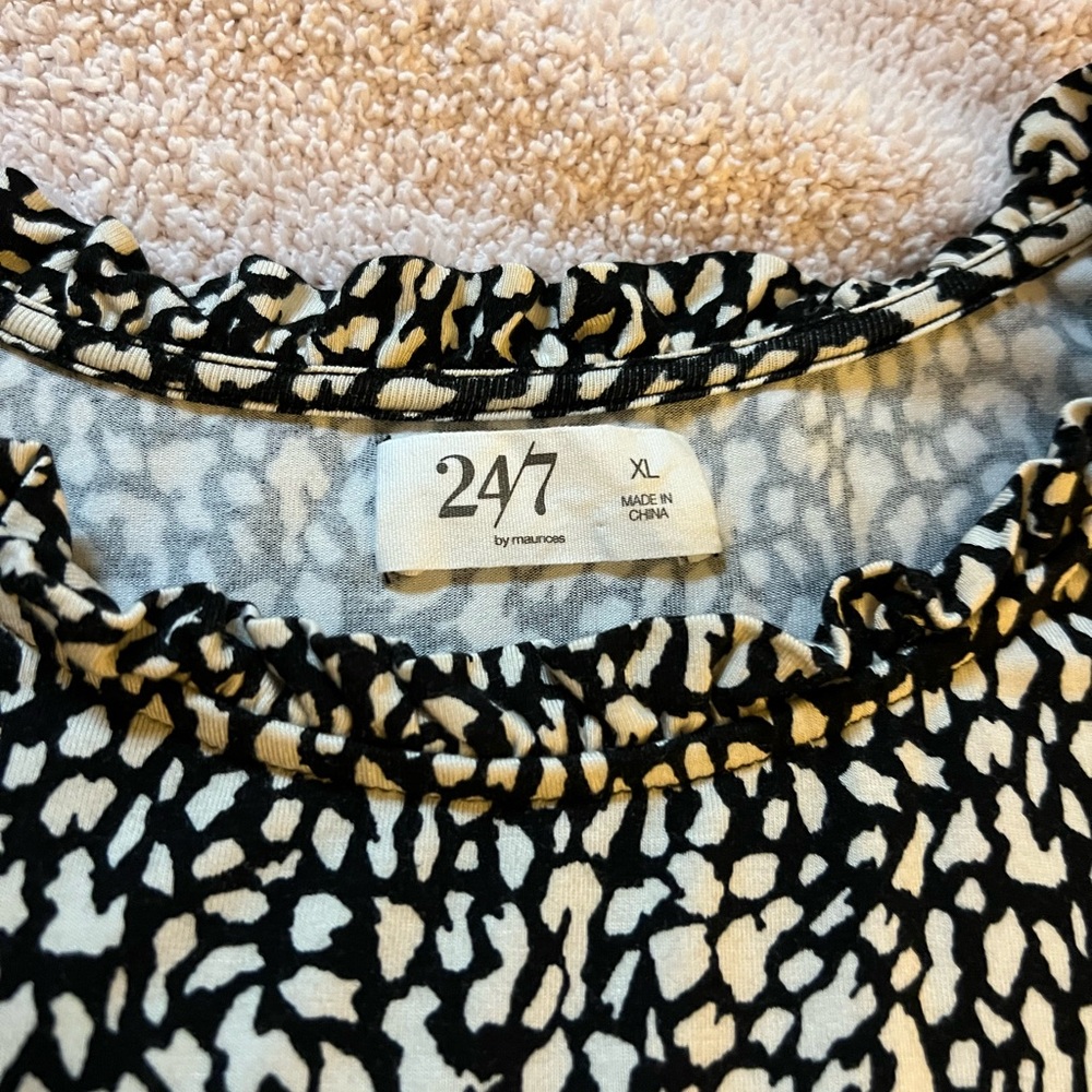 Maurices Black and White Sleeveless Dress - Picture 3 of 4